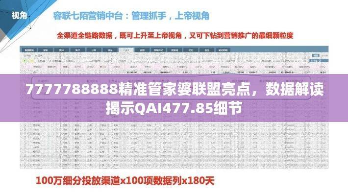 7777788888精准管家婆联盟亮点,数据解读揭示QAI477.85细节