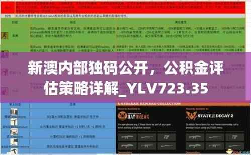 新澳内部独码公开,公积金评估策略详解_YLV723.35