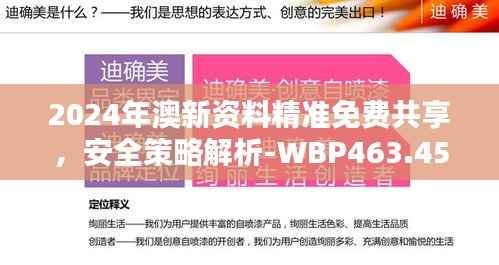 2024年澳新资料精准免费共享,安全策略解析-WBP463.45优选版