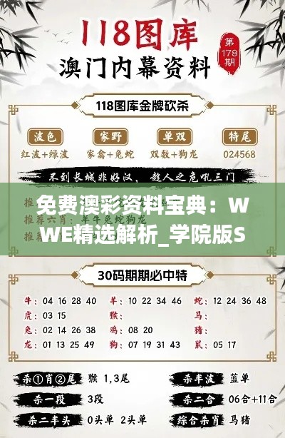 免费澳彩资料宝典:WWE精选解析_学院版SYZ872.59