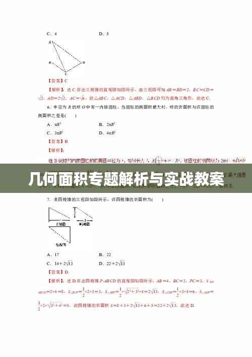 几何面积专题解析与实战教案