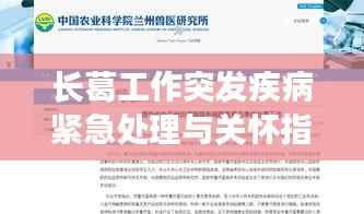 长葛工作突发疾病紧急处理与关怀指南
