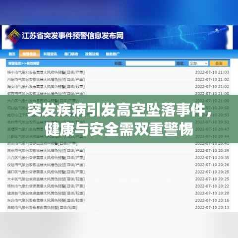 突发疾病引发高空坠落事件,健康与安全需双重警惕