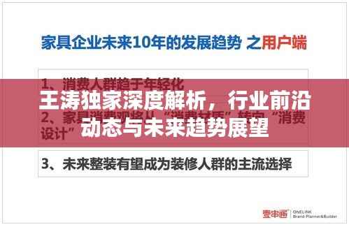 王涛独家深度解析,行业前沿动态与未来趋势展望
