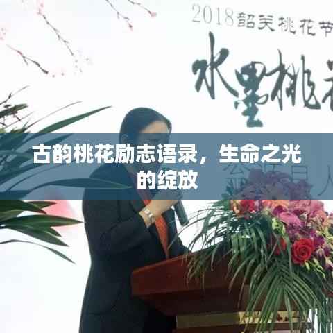 古韵桃花励志语录,生命之光的绽放