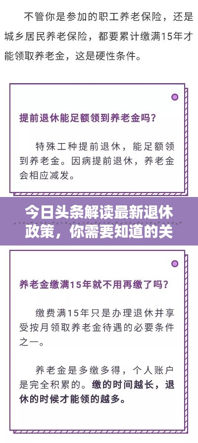 今日头条解读最新退休政策,你需要知道的关键信息!